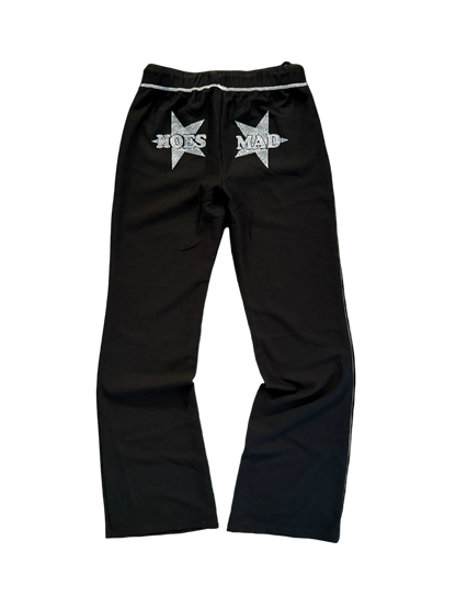 Hoesmad Rhinestone Waffle Trackpant ( Black )
